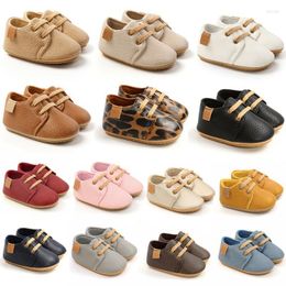 First Walkers Bobora Soft Leather Baby Moccasins Shoes Born Rubber Sole Boys Toddler Infant Girls Anti-slip Prewalkers