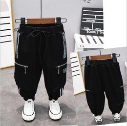 Trousers Boys Cargo Pants For Boy Multi-Pocket Kids Spring Autumn Casual Streetwear 2-7Year