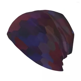 Berets Hexagonal Design Knit Hat Golf Wear Brand Man Caps Military Cap Mens Hats Women's