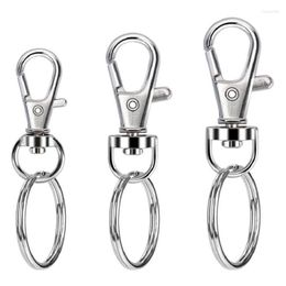 Keychains Pcs Swivel Snap Hooks With Key Rings Lobster Claw Clasps S/M/L Assorted Sizes For DIY Crafts Keychain Clip LanyardKeychains Fier22