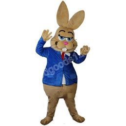 Rabbit Mascot Costumes Halloween Fancy Party Dress Cartoon Character Carnival Xmas Advertising Birthday Party Costume Outfit