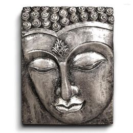 Candle Holders Bedroom Living Room Resin Ornament Buddha Face Relaxation Gift Yoga Home Decor Holder Office Sculpture For Table