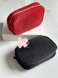 Storage Bag 20X12X6cm glittler makeup zipper case beaute diy pouch with gift box