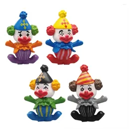 Garden Decorations 5 Pcs Circus Clown Decor Moss Micro Landscape Flowerpot Decoration Cupcake Toppers Bonsai Pvc Child Exterior