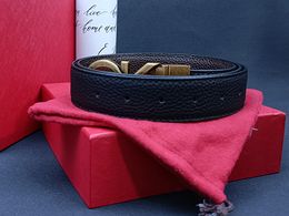 Belt for Women Genuine Leather 3.3cm Width High Quality Men Designer Belts CK Buckle cnosme Womens Waistband Cintura Ceintures