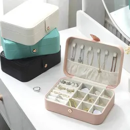 Gift Wrap European Fresh Simple Jewellery Organisers Box Girl Series Ear Stud Plate Double-layer For Gifts Earring Ring