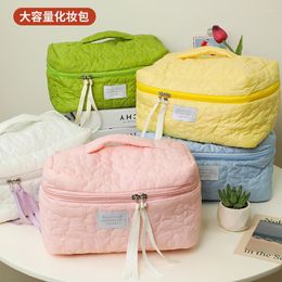 Storage Bags Style Colour Girl Large Cosmetic 2023 Capacity Portable Heart Products Care Bag Cute Skin Ins Candy