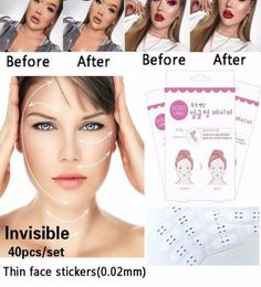 Instant Face Lift and Neck Chin Lift Secret Tapes Facial Slim Anti Wrinkle Sticker V Face Shaper Artifact Invisible Sticker9725795