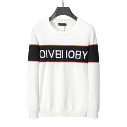 Mens Sweaters Men's Casual Round Long Sleeve Sweater Men Women Letter Printing Sweaters Top Size S- XXL