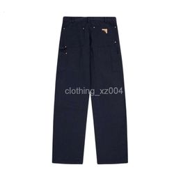 Carharttlys Designer Pants Original Quality Luxurious B01 Main Line Washing And Worn-out Multi Pocket Overalls Double Knee Logging Overalls Canvas Men