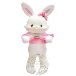 Super Cute Rabbit Mascot Costume Easter Bunny Plush costume costume theme fancy dress Advertising Birthday Party Costume Outfit