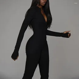 Women's Shapers Slim Fit Jumpsuit Solid Color Sexy Sports Fitness Suit