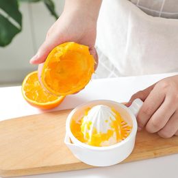 Lemon Orange Juicer Fruit Vegetable Tools Manual Squeezer Durable White Kitchen Tool Family Practical Juicers SN4121