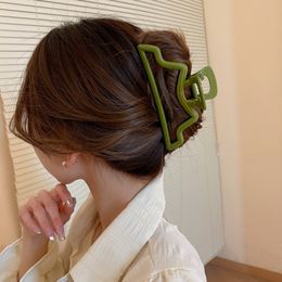 Mountain Shape Hollow Hairpins Ponytail Holder Clip Sweet Bright Colour Barrette Bath Clip Hair Claw Clip Hairgrip