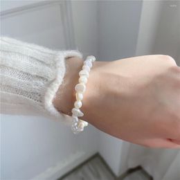 Charm Bracelets Fashion Light Luxury Selling Jewellery Simple White Natural Freshwater Pearl Bracelet For Women Lady's Daily Wild