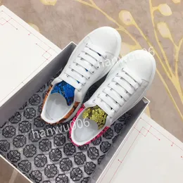 Designer Casual Shoes Real Leather Classic plaid Trainers Stripes Shoe Fashion Trainer For Man Woman Colour sneakers