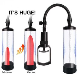 Pump Toys Penis Dick Enlargement Extender Sex Shop Penile Enlarger Vacuum Toy For Men Adult y Male Masturbator 1125