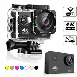 SJ4000 4K Tam HD WiFi Action Dijital Kamera 2 inç ekran Sualtı 30m Kaydedici Dalış DV Mini Sking Bisiklet PO Video Açık Spor Cam