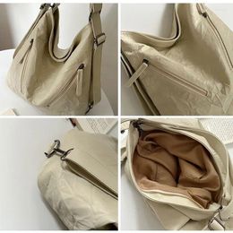 Evening Bags Pleated Texture Crossbody Bag Niche Design Trend Tote Simple Fashion Women Shoulder Large Capacity Travel Backpack