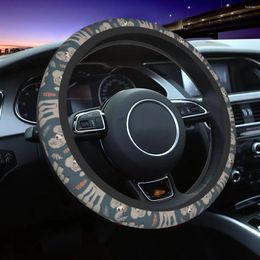 Steering Wheel Covers 37-38 Car Cover Poodle Soft Gift For Animal Dog Lover Car-styling Colorful Steering-Wheel Accessories