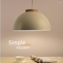 Pendant Lamps Modern Wood LED Lights Kitchen Light Fixture Lukloy Ceiling Loft For Nordic Hang Lamp