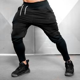 Men's Pants Solid Black Jogger Pants Gyms Sweatpants Mens Casual Cotton Trackpants Autumn Trousers Male Fitness Workout Sportswear Bottoms 230404