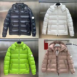 23mens winter Jacket Designer Down Jacket womens Embroidered Badge Loose Casual Standing Neck Hooded Short Puffer Jacket Couple Thickened Warm Puffer Winter Coat