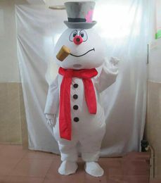 Halloween Christmas Frosty The Snowman Mascot Costume Parade Character Fancy Dres