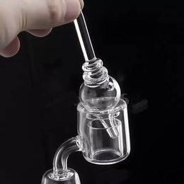 Glass Bubble Carb Cap With Dabber Clear Dome For OD 25mm Banger Nail Glass Bong Water Pipes Dab Oil Rigs 761