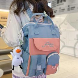 School Bags Trendy Kawaii Lady Laptop Waterproof Female College Backpack Nylon Women Girl Cute Mummy Fashion Travel