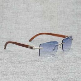 designer sunglasses sunglasses for women Natural Black White Buffalo Horn Men Rimless Square Wooden Clear Glasses Frame Vintage for Club Outdoor ShadesKajia