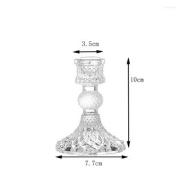 Candle Holders Crystal Glass Holder Home Decoration Wedding Candelabrum Candlestick Sets Stick