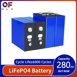 Lifepo4 Battery 3.2V 280Ah Lithium Iron Phosphate Cell DIY Deep Cycle Pack For 12V 48V Home Solar System RV EV Golf Carts Boats