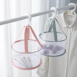 Makeup Brushes Drying Rack Hanging Basket Beauty Brush Net Bag Hangable Storage Cleaning Organiser