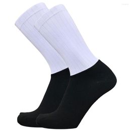 Sports Socks Breathable Men Women Bike Cycling Colour Block Anti Skidding Seamless Unisex Running Basketball Professional