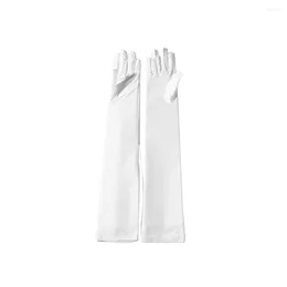 Disposable Gloves Fashion Bridal Opera Evening Party Long Satin Prom Costume