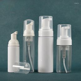 Storage Bottles 50ml/100ml/150ml/200ml Foaming Soap Bottle Empty Plastic Mousse Facial Cleanser Pump Refillable Lotion Shampoo Dispenser