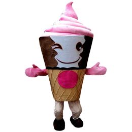 2024 Super Cute Ice cream Mascot Costumes Fancy dress carnival costume Ad Apparel
