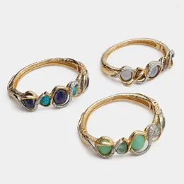 Bangle Classic European And American Vintage Wrap Design With Stone Bracelet