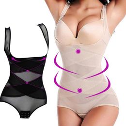 Women's Shapers Women Body Shaper Waist Trainer Slimming Underwear Corset Pants Belt Shapewear Wedding Corrective Tops Thin