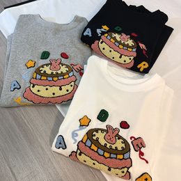 Mens TShirts Ader Tshirt Summer Cake Towel Embroidered Alphabet Couple Niche Top and Womens Casual Loose Ins 230404