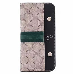 Luxury Star Style Designer Folio iPhone Cases Wallet Card Holder for Apple iPhone 11 12 13 14 15 Plus Pro Max Fashion Leather Cover