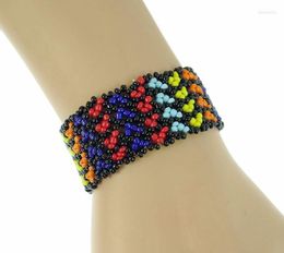 Bangle Handmade Bead Bracelet Hippy Friendship Bohemia Roll Crochet Woven Seed Beads Multicolor Bracelets For Women Men 2023 GiftBangle Kent