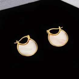 Stud Earrings 2023 Classic Brand For Women Fine Quality Shell Eardrop Luxury Jewellery Fashion Designer Women's Ear