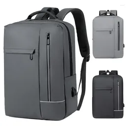 Backpack Large Capacity Multi-functional Business Laptop For Men Outdoor Travel Bag With Usb Port Oxford Waterproof Schoolbag