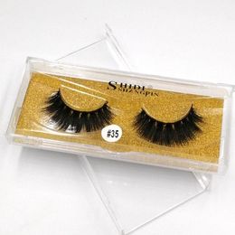 False Eyelashes 1 Pairs 5D Mink Cruelty Free Natural Lashes Fluffy Soft Fake Extension Makeup