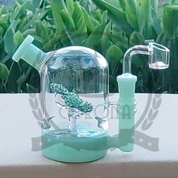 Factory hookah Recycler Glass Bong Water Pipe with 14mm male joint Glass Bowl Oil Rig suit Quartz Nails