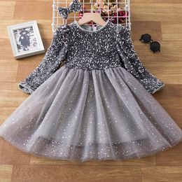 Girls Dresses Ruffles Elegant Formal Ball Gown for Child Party Prom Tulle Tutu Princess Wedding Summer Frock 38Y 230406