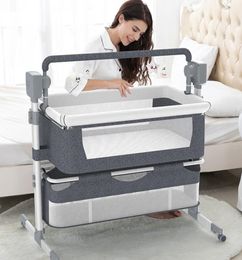 Baby Cribs Baby electric cradle rocking bed rocking chair born smart coax baby bedside bed sleeping basket 2210289939868