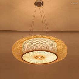 Pendant Lamps Bamboo Lights For Living Room Chinese Style Hanging Light Cover Bedroom Kitchen Home Decor